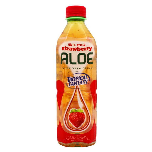 Tropical Fantasy Aloe Vera Drink With Aloe Vera Pulp, Strawberry Same-Day  Delivery or Pickup | Pathmark