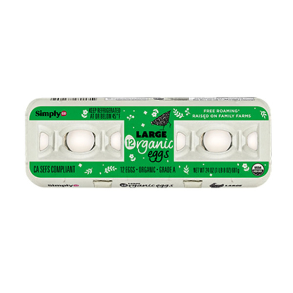 SimplyGO Large Organic Eggs