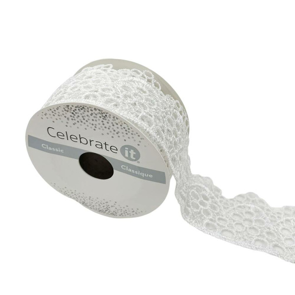 Michaels Celebrate It Lace Flower Ribbon Same-Day Delivery | Instacart