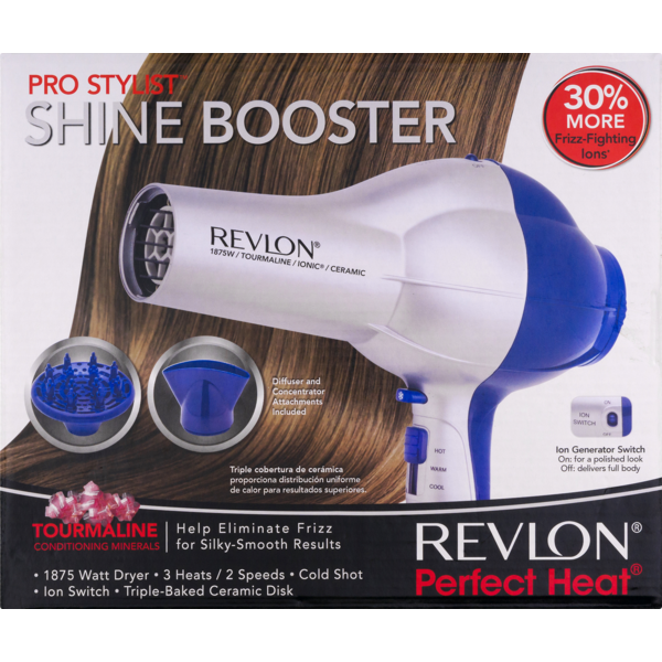 Revlon Perfect Heat Pro Stylist Shine Booster 1875 Watt Dryer 1