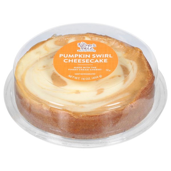 The Father’s Table Cheesecake, Pumpkin Swirl