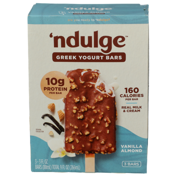 Ndulge Vanilla Almond Greek Yogurt Bars 3 Pack