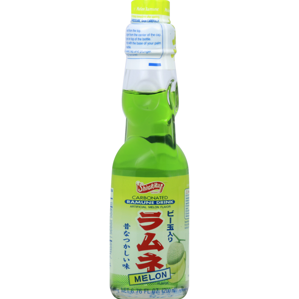 Shirakiku Ramune Drink, Carbonated, Melon Same-Day Delivery | HMart
