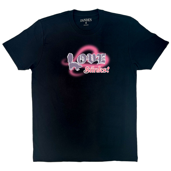 Zanden Love Stinks! Graphic T-Shirt, M - Black
