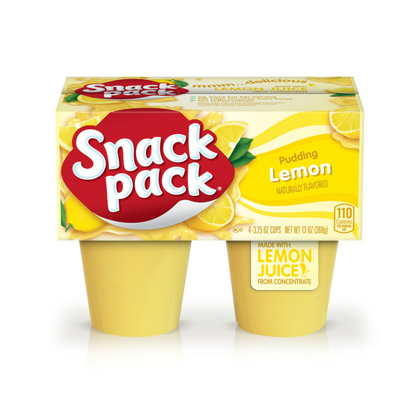 Snack Pack Lemon Flavored Pudding