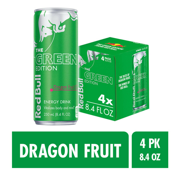 Red Bull Green Edition Dragon Fruit Energy Drink Same-Day Delivery