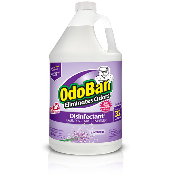 Odoban 1 Gal. Lavender Disinfectant And Odor Eliminator, Fabric Freshener, Mold Control, Multi-purpose Cleaner Concentrate