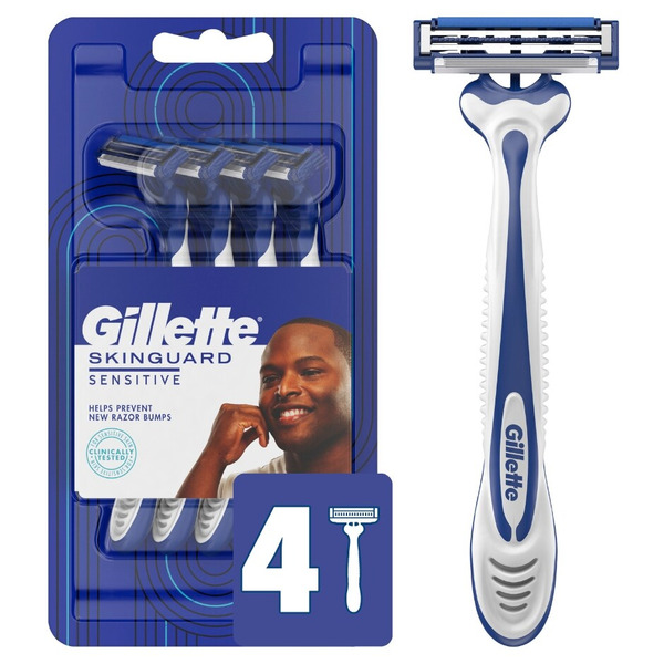 Gillette Skinguard Sensitive Disposable Razors for Men Same-Day