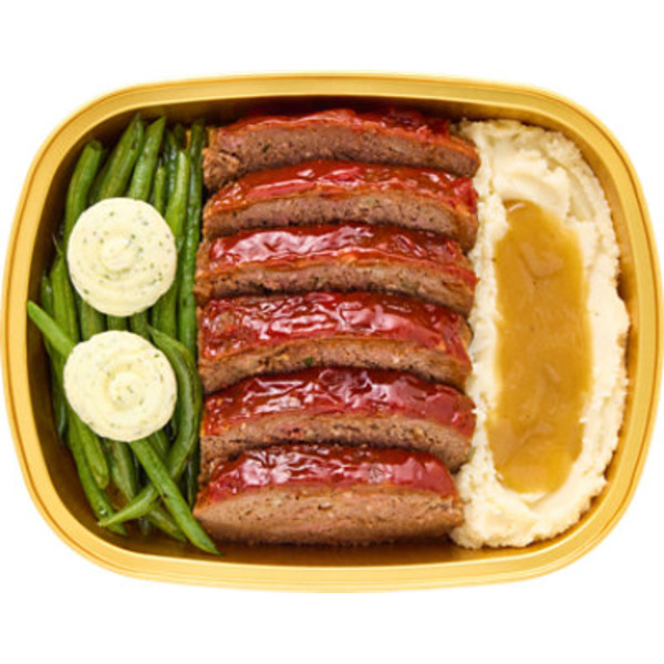 ReadyMeals Meatloaf with Green Beans & Mashed Potatoes Prepared Meal for 2