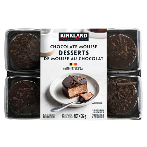 Kirkland Signature Chocolate Mousse Desserts 6 x 76 g