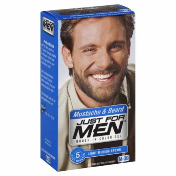 Just For Men Mustache & Beard Brush-In Color Gel Application Kit ... Just For Men Mustache & Beard Brush-In Color Gel Application Kit ...