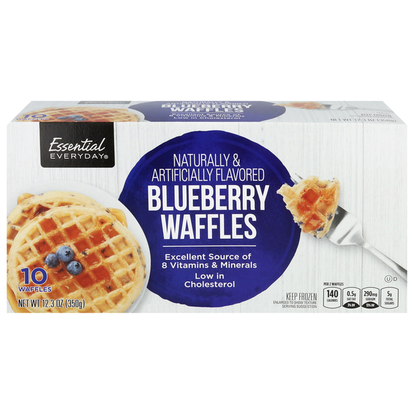 Essential Everyday Blueberry Waffles