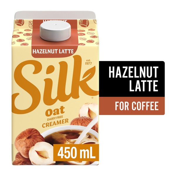 Silk Hazelnut Latte Oat based Coffee Creamer Same-Day Delivery