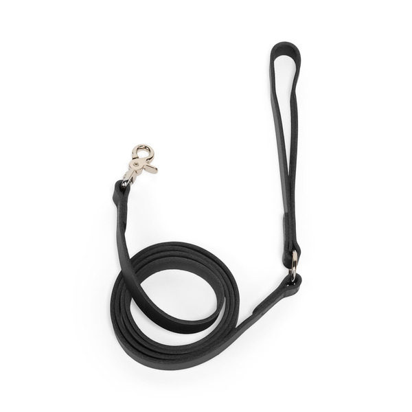 Youly Genuine Leather Dog Leash, 6 ft x 3/4 in - Black