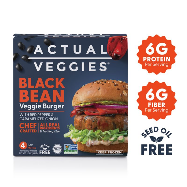 Actual Veggies Black Bean Veggie Burger