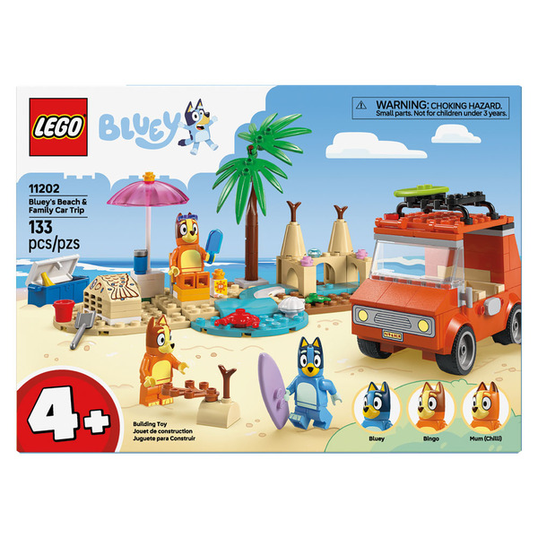 Lego/ Lego Duplo Bluey's Beach & Family Car Trip Same-Day Delivery