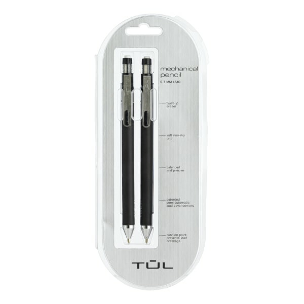 TUL 0.7mm Black Barrel Mechanical Pencils