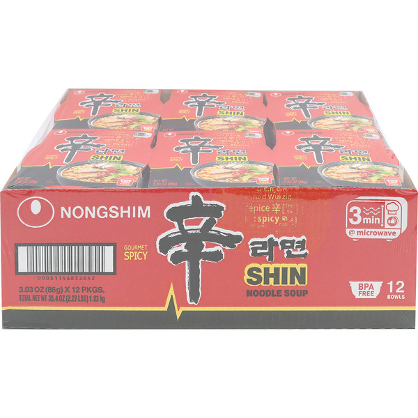 Nongshim Gourmet Spicy Shin Noodles
