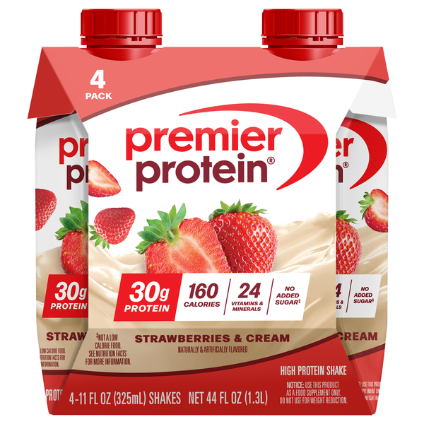 Premier Protein Shake Strawberries & Cream, 30g Protein, 11 Fl Oz