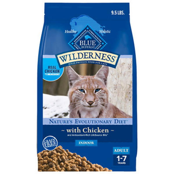Blue Buffalo Wilderness High Protein, Natural Adult Indoor Dry Cat Food, Chicken