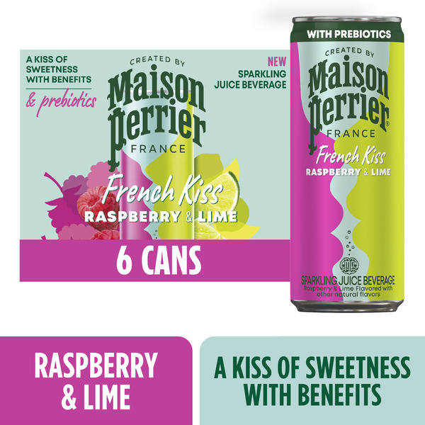 Maison Perrier French Kiss Flavored Water Raspberry Lime Same-Day