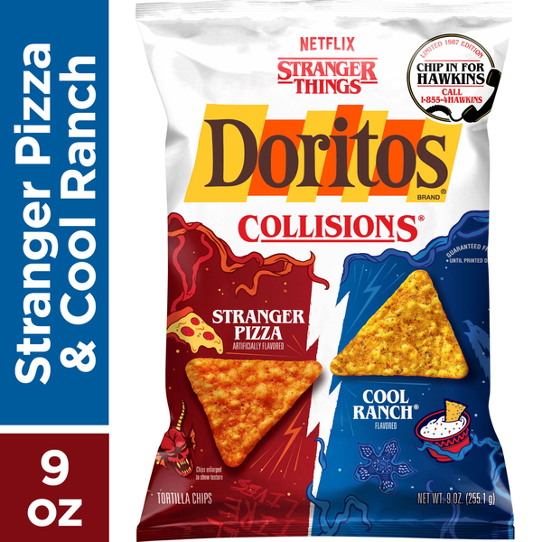 Doritos Collisions Tortilla Chips Stranger Pizza & Cool Ranch Same