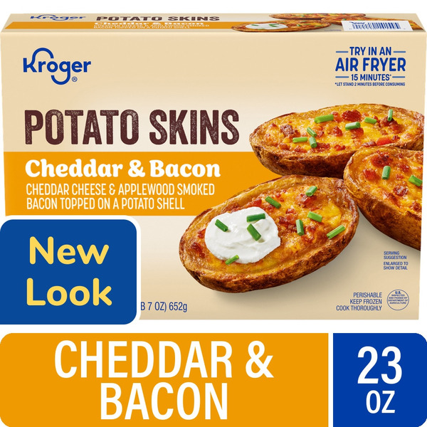 Bacon Ruler Ruler Foods Kroger Cheddar & Bacon Potato Skins Same-Day Delivery or ...
