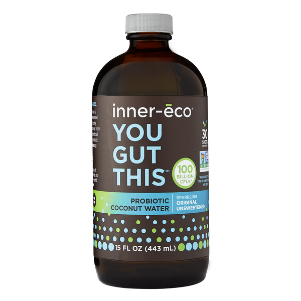 Inner Eco Coconut Water, Probiotic, Original, Unsweetened (15 oz) from