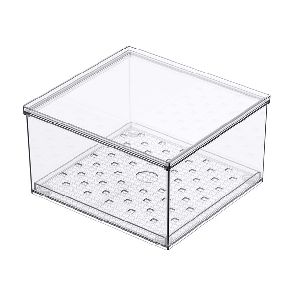 Everything Organizer Berry Bin With Tray, 6 5/8 x 6 1/8 x 3 3/4 in
