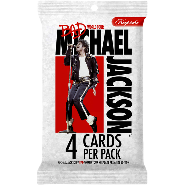 Keepsake Michael Jackson Bad World Tour Premiere Edition Trading Cards Hanger Pack