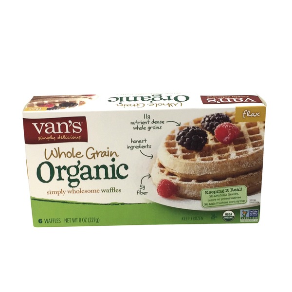 Van's Whole Grain Organic Soy Flax Waffles (8 oz) from Whole Foods