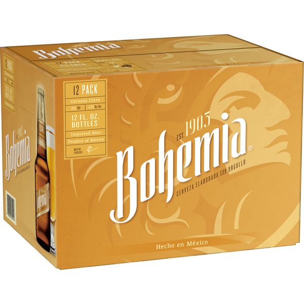 Bohemia Mexican Lager Beer, 12 Pack, 12 fl oz Bottles Same-Day