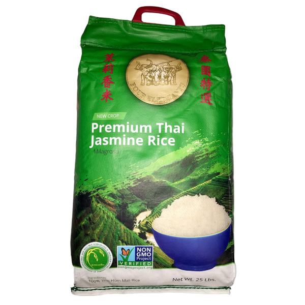 Four Elephants - Jasmine Rice - 25lb Bag