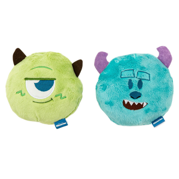 Disney Monsters, Inc. Mike & Sulley Plush Dog Toy 2-Pack