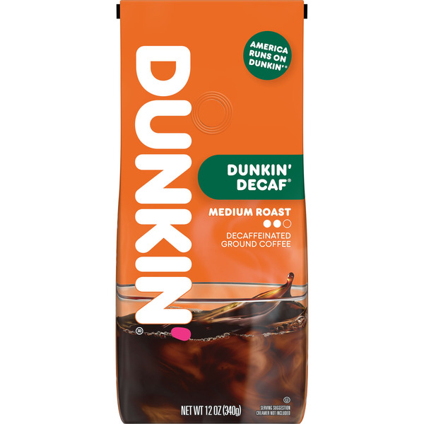 Dunkin' Decaf Medium Roast Ground Coffee