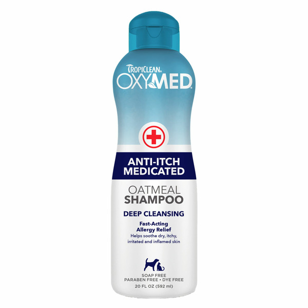 Tropi Clean OxyMed Medicated Anti Itch Shampoo for Pets
