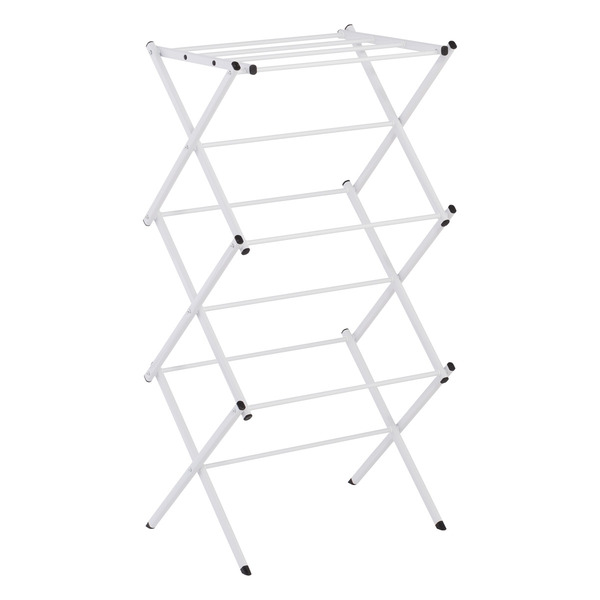 Polder White Compact Accordion Clothes Drying Rack