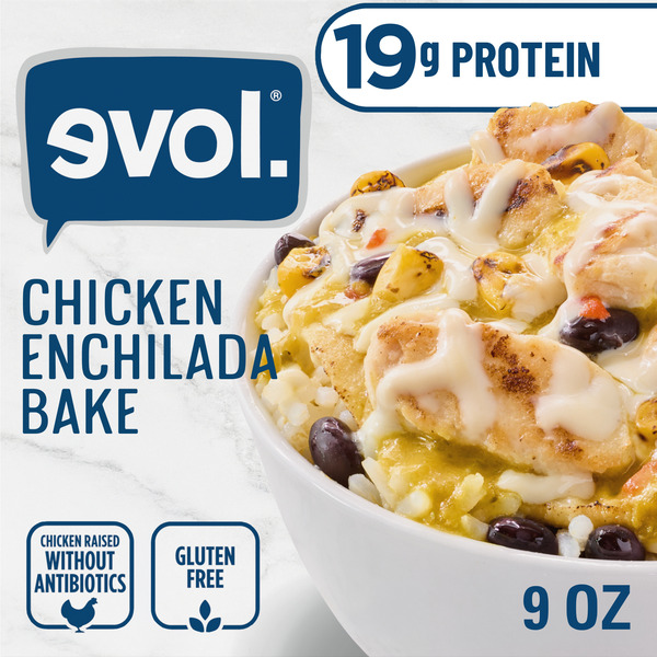 EVOL Chicken Enchilada Bake, Gluten Free, 19g Protein, High