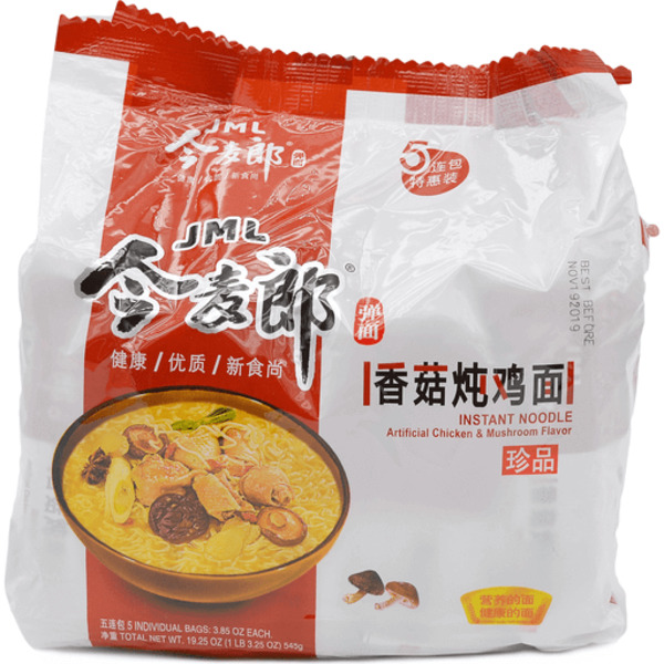 Jinmailang Instant Chicken & Mushroom Flavored Noodle