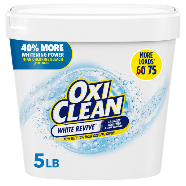 Oxiclean White Revive Powder Fabric Stain Remover, 5 Lbs.