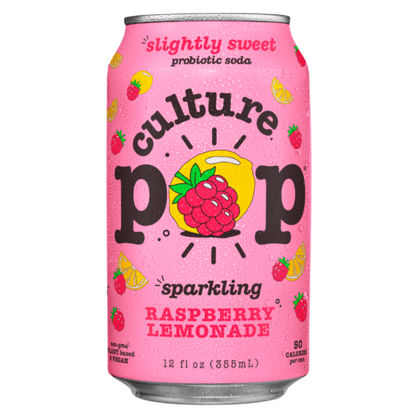 Culture Pop Raspberry Lemonade Probiotic Soda Same-Day Delivery or