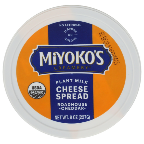 Miyoko's Creamery Roadhouse Cheddar Plant Milk Cheese Spread Same