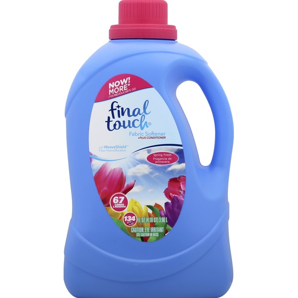 Final Touch Fabric Softener, +Plus Conditioner, Spring Fresh (134 oz