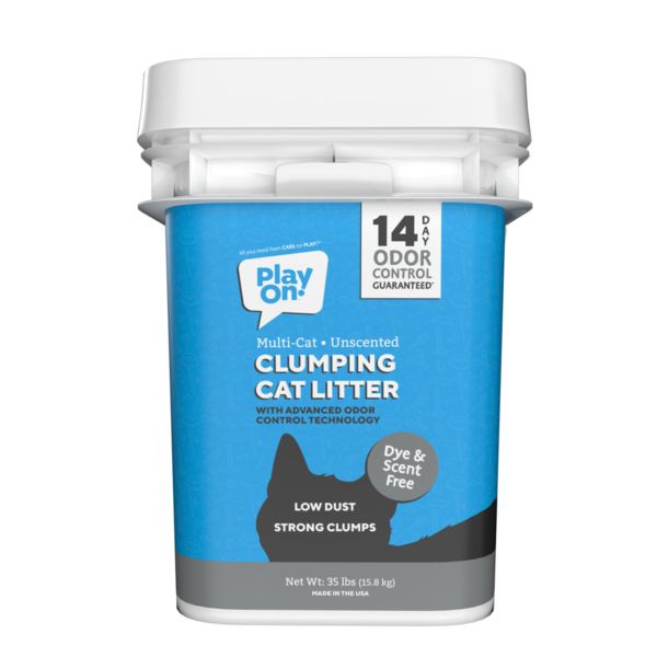Play on Unscented Pail Clumping Cat Litter