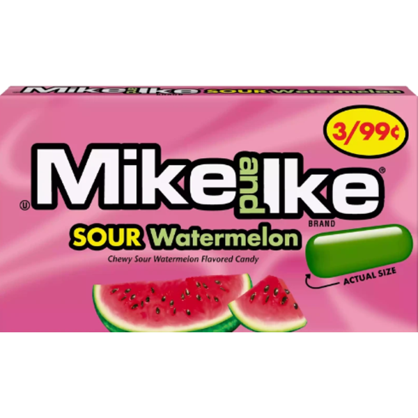 Mike and Ike Sour Watermelon 4.25z