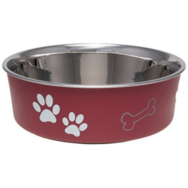 Loving Pets Medium Merlot Colored Bella Pet Bowl