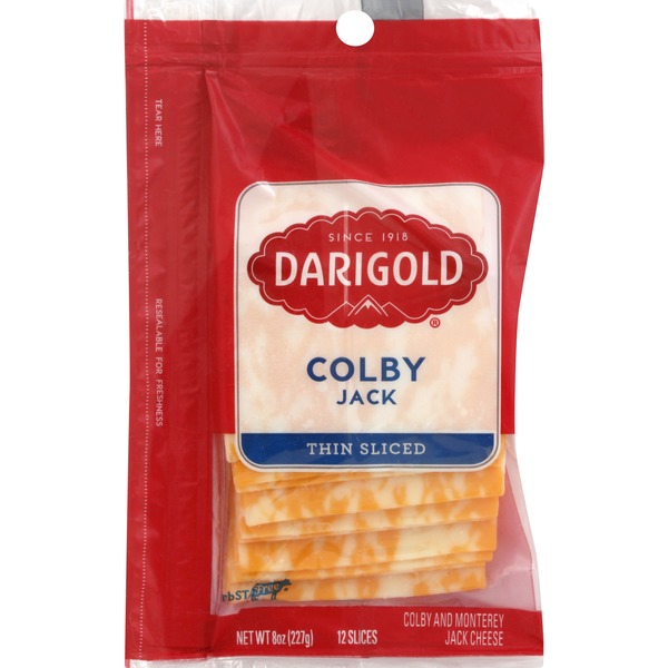 Darigold Cheese, Colby Jack, Thin Sliced (12 each) from Safeway Instacart