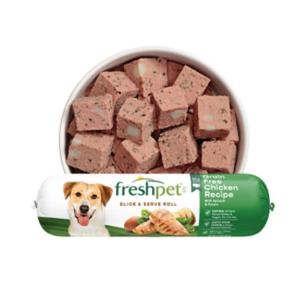 Freshpet Fresh Dog Food, Grain Free Chicken Recipe Roll