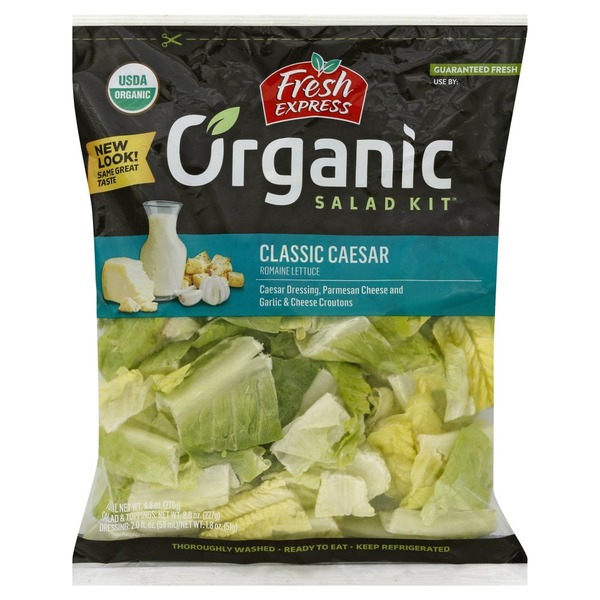 Fresh Express Salad Kit, Organic, Classic Caesar (9.8 oz bag) Instacart