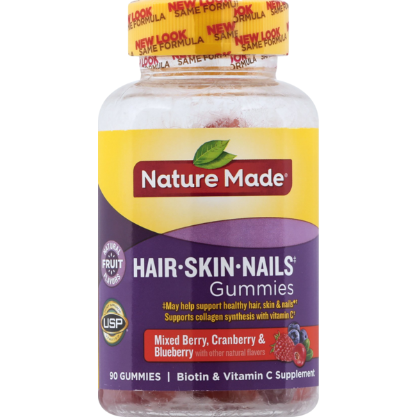 Nature Made Hair Skin And Nails Biotin Vitamin C Adult